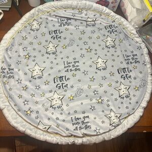 Marshalls Starry Play Mat - Gray and Gold